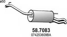 Глушитель (задняя часть) Asso. Артикул 58.7083