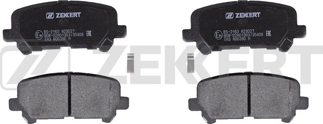 Тормозные колодки Zekkert задние для Chevrolet TrailBlazer II 2012-2020. Артикул BS-2160