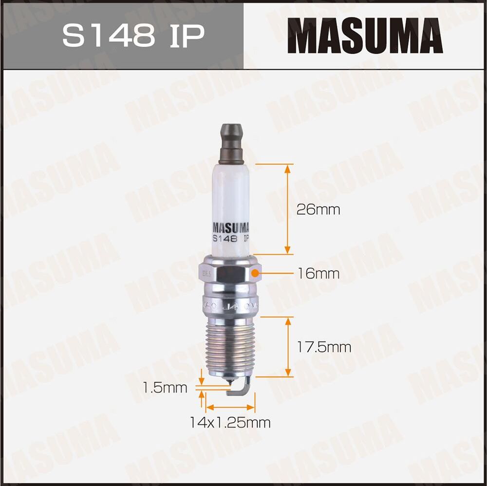 Свеча зажигания MASUMA IRIDIUM+PLATINUM (ITR4A15). Артикул S148IP