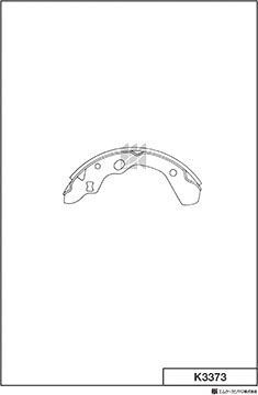 Тормозные колодки MK Kashiyama задние для Mazda 323 III (BF) 1985-1994. Артикул K3373
