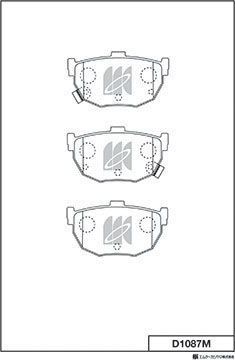 Тормозные колодки MK Kashiyama. Артикул D1087M