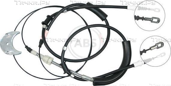 Трос ручника (тросик ручного тормоза) ABS. Артикул K17565