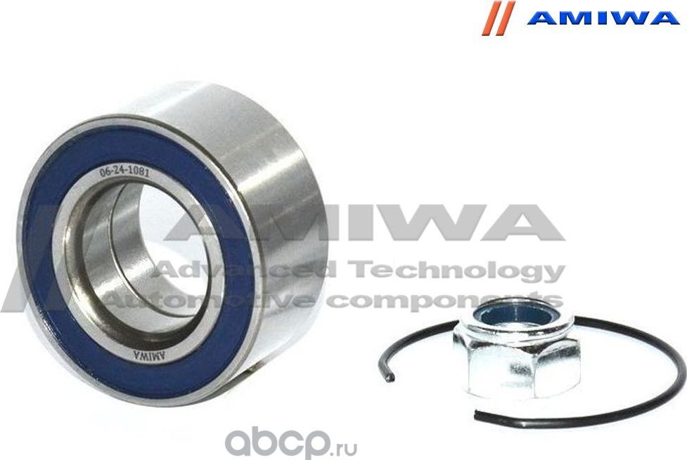 ПОДШИПНИК СТУПИЧНЫЙ ПЕРЕДНИЙ 37X72X37 (Amiwa). Артикул 06241081