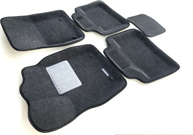 Коврики текстильные Euromat 3D Business для салона Jeep Grand Cherokee WK2 2010-2026 Темно-серые. Артикул EMC3D-002760G