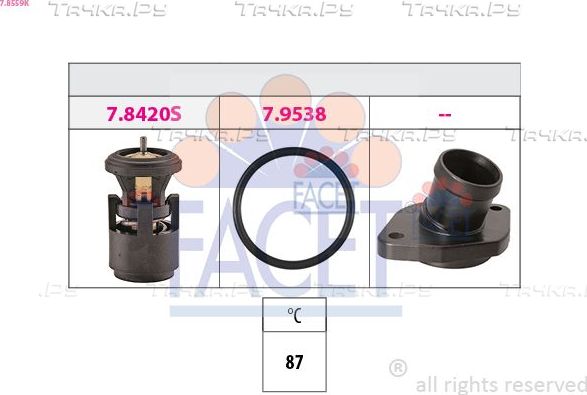 Термостат Facet Made in Italy - OE Equivalent для Volkswagen Bora 2000-2005. Артикул 7.8559K