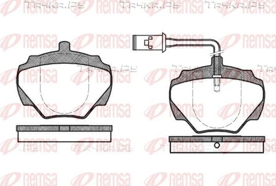 Тормозные колодки Remsa задние для Land Rover Discovery II 1998-2004. Артикул 0222.01