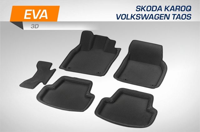 Коврики AutoFlex для салона Volkswagen Taos 2021-2026. Артикул 2510401