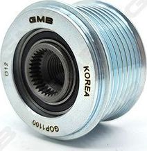 Муфта генератора обгонная GMB для Kia Mohave I 2007-2026. Артикул GOP1100
