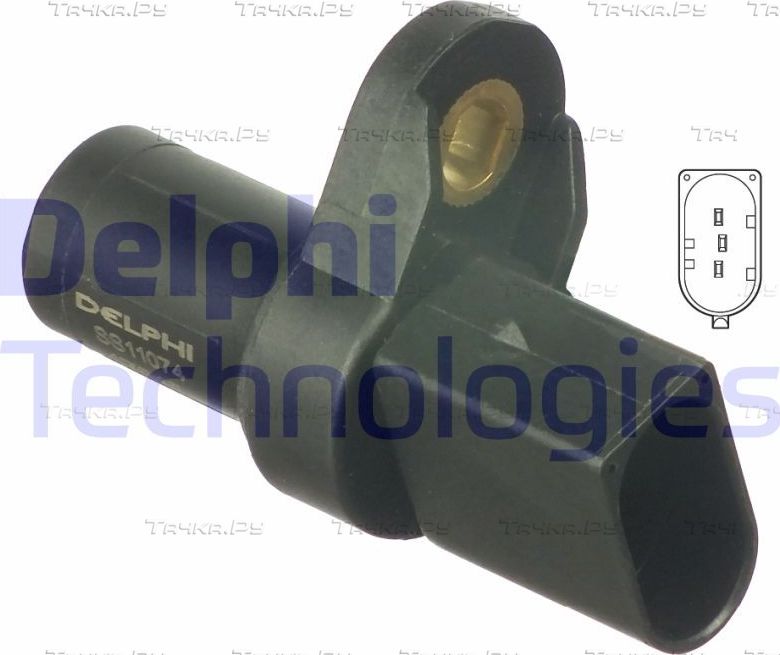 Датчик положения коленвала Delphi для BMW 1 I (E81/E82/E87/E88) 2004-2011. Артикул SS11074