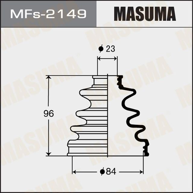 Пыльник шруса (комплект) Masuma. Артикул MFs-2149