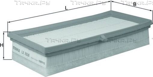 Воздушный фильтр Mahle. Артикул LX 2636