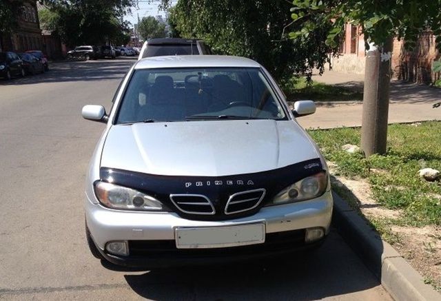 Дефлектор VT52 для капота Nissan Primera P11 после рестайлинга 1999-2001. Артикул NS09VT