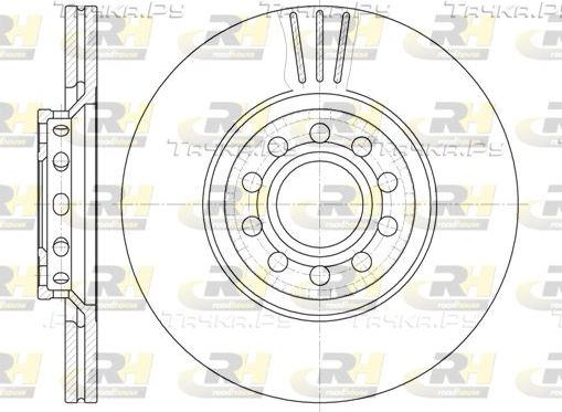 Тормозной диск RoadHouse передний для Skoda Superb I 2001-2008. Артикул 6596.10