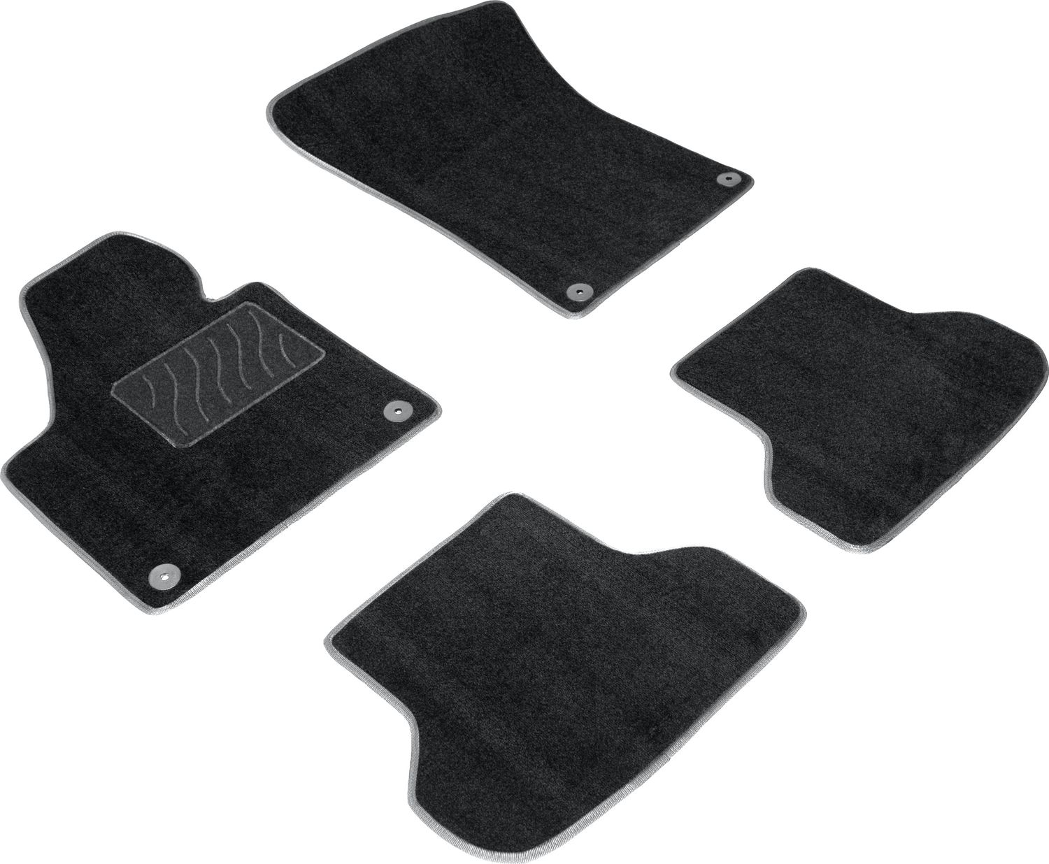 Коврики текстильные Seintex на нескользящей основе для салона Audi А3 8P 3/5 дв 2003-2012. Артикул 83130