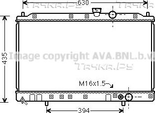 Радиатор охлаждения двигателя AVA для Mitsubishi Lancer VI 1992-2003. Артикул MT2064