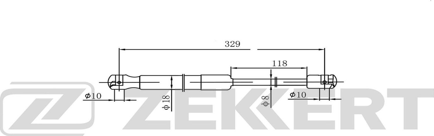 Амортизатор (упор) капота Zekkert. Артикул GF-2578