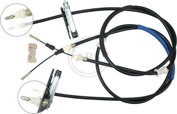 Трос ручника (тросик ручного тормоза) ABS задний для Ford Focus I 1998-2001. Артикул K17472