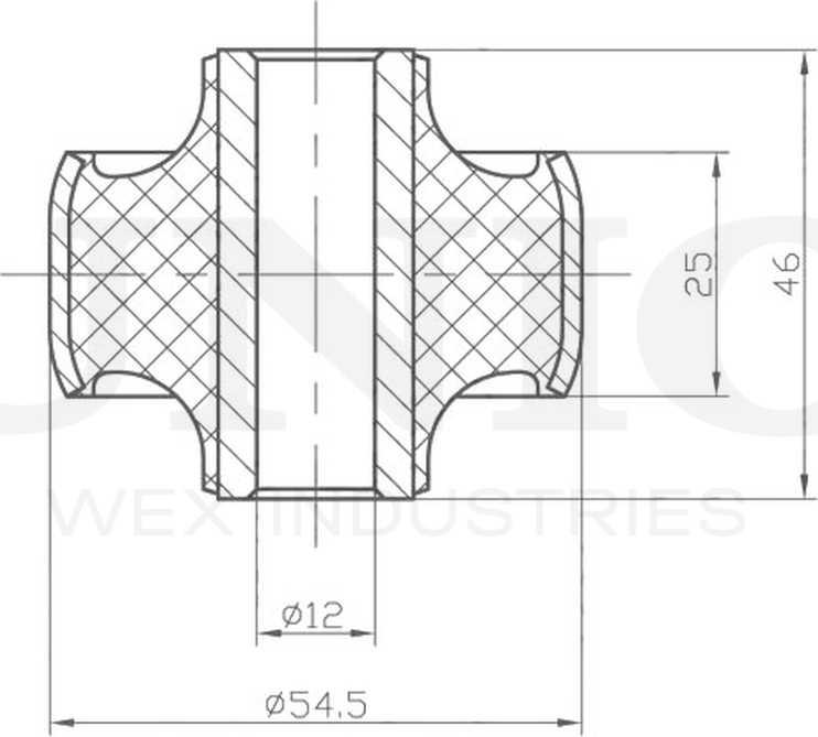 Сайлентблок рычага подвески (Unio). Артикул RMP-20536