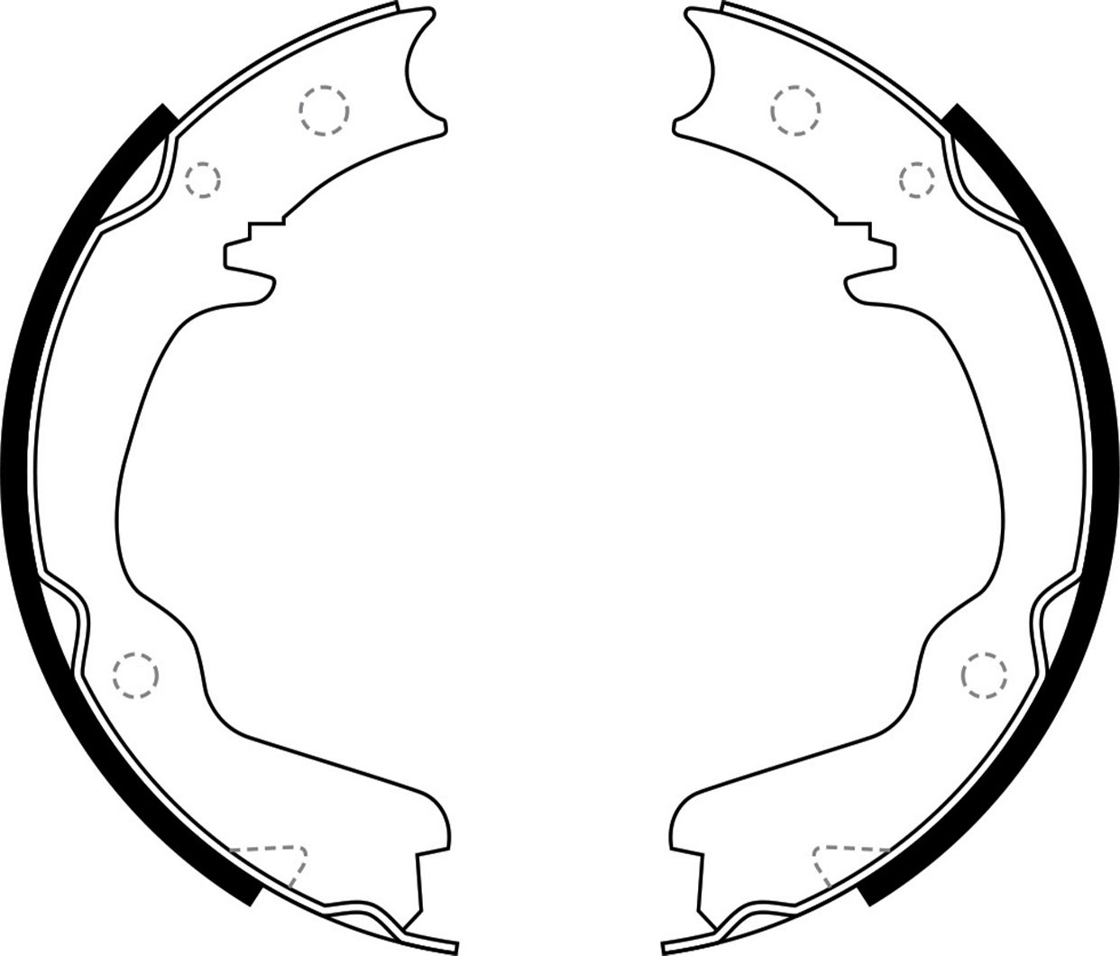 Тормозные колодки (стояночная тормозная система) NiBK. Артикул FN0569