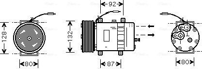 Компрессор кондиционера AVA. Артикул VLAK030