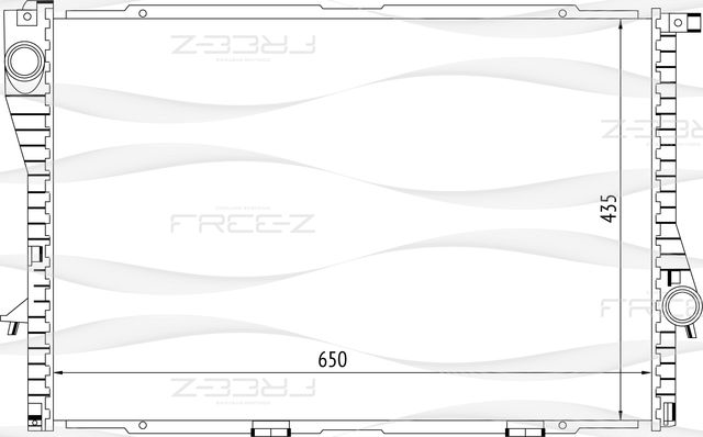 Радиатор BMW 5 (E39)/ 7 (E38) 95- 2.0-3.0 охлаждения (Free-Z). Артикул KK0120