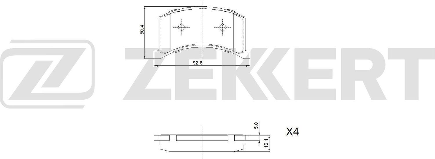 Тормозные колодки Zekkert. Артикул BS-1440
