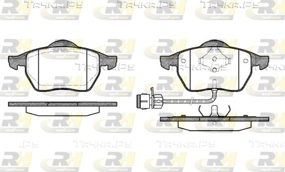 Тормозные колодки RoadHouse передние для Audi 200 II (C3) 1988-1990. Артикул 2390.02