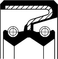 Сальник ступицы Corteco (NBR (бутадиен-нитрильный каучук)). Артикул 49378685