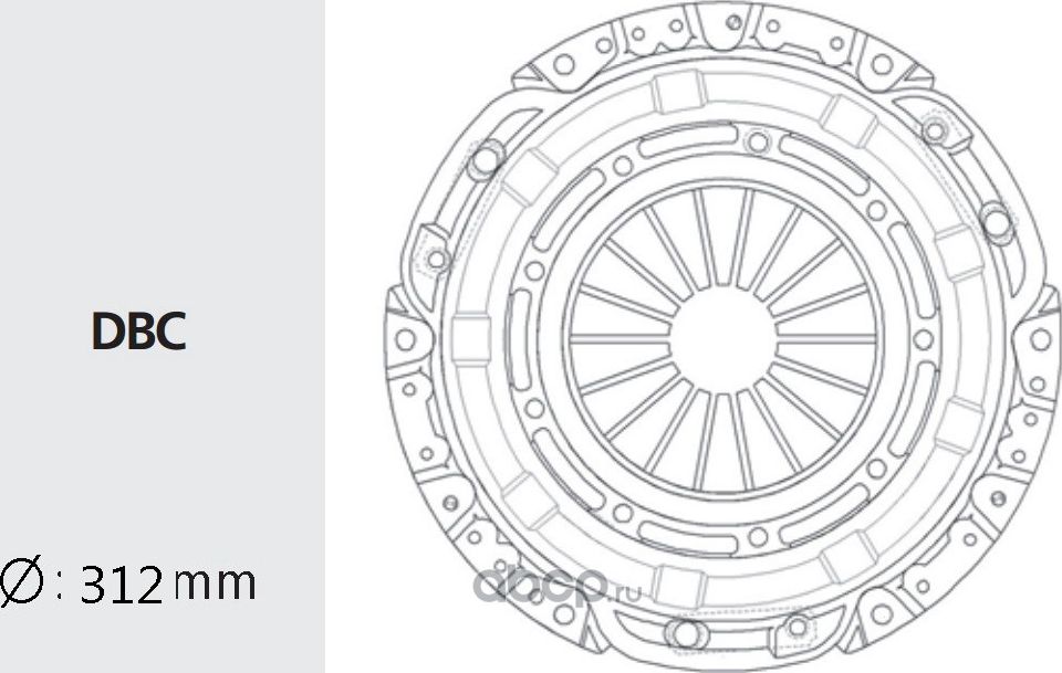 Корзина сцепления (Valeo). Артикул TYC30