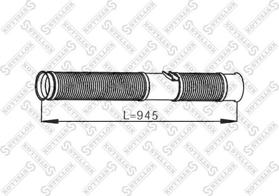 Глушитель Stellox передний для Scania 4 1996-2008. Артикул 82-03800-SX