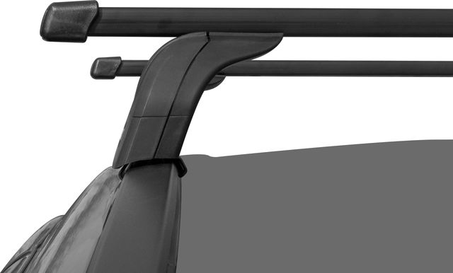 Багажник на интегрированные рейлинги LUX для Chery Tiggo 7 PRO с люком на крыше 2020-2023 (Прямоугольные дуги). Артикул 846080-842488-600938