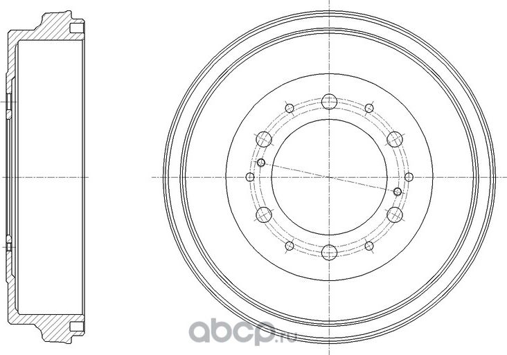 Барабан тормозной (G-Brake). Артикул GD06797