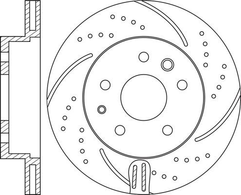 Тормозной диск NiBK. Артикул RN1738DSET