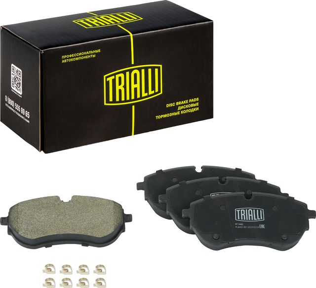 Тормозные колодки Trialli (Low-Metallic). Артикул PF 2482