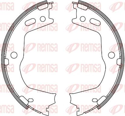Тормозные колодки (стояночная тормозная система) Remsa. Артикул 4666.00
