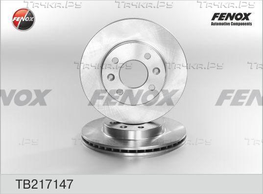 Тормозной диск Fenox передний для Renault Twingo II 2008-2014. Артикул TB217147