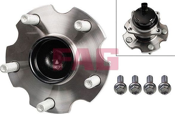 Ступичный подшипник (комплект) Fag задний для Toyota Avensis II 2005-2008. Артикул 713 6188 40