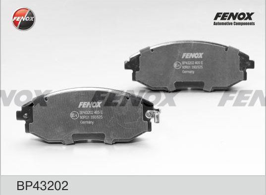Тормозные колодки Fenox. Артикул BP43202
