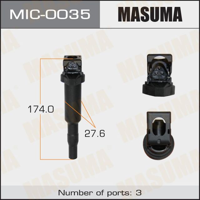Катушка зажигания Masuma для BMW 1 I (E81/E82/E87/E88) 2007-2011. Артикул MIC-0035