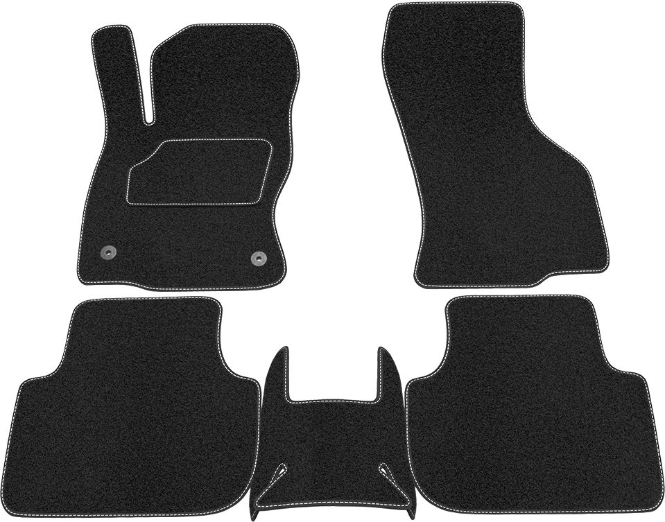 Коврики Rezkon ворсовые Стандарт для салона Volkswagen Jetta VII 2020-2026. Артикул 2535010300