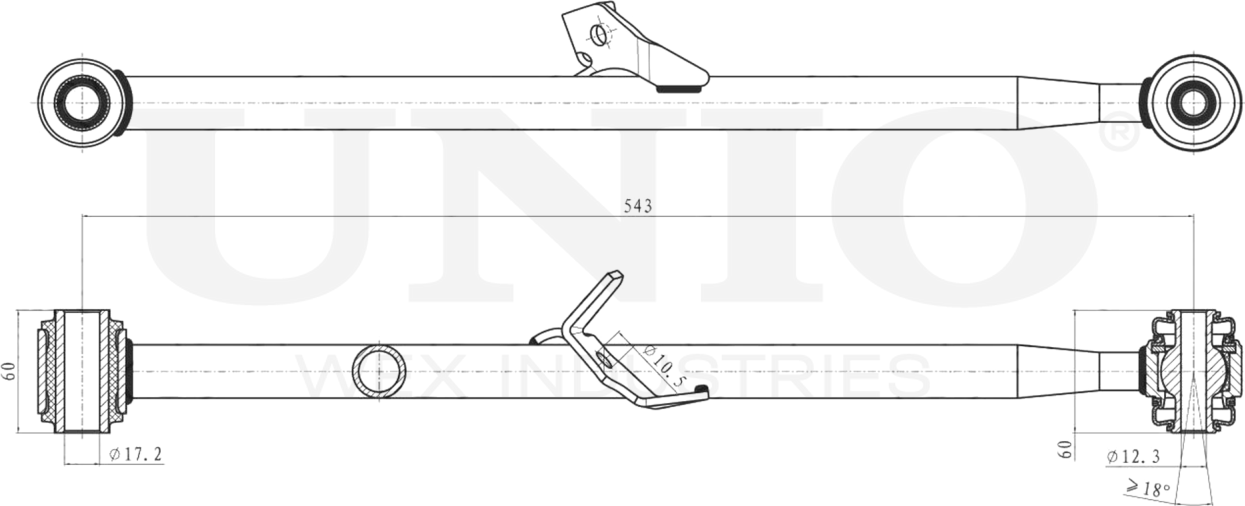 Рычаг подвески (Unio). Артикул SSP-40142