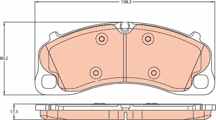 Тормозные колодки TRW. Артикул GDB2089