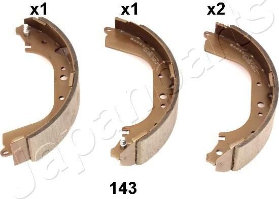 Тормозные колодки Japanparts задние для Nissan Patrol Y60 1986-1995. Артикул GF-143AF