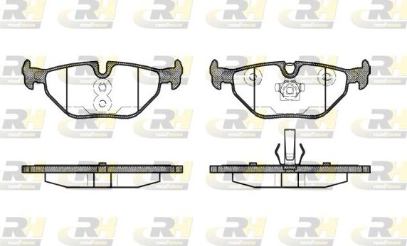 Тормозные колодки RoadHouse задние для Rover 75 I 1999-2005. Артикул 2265.40