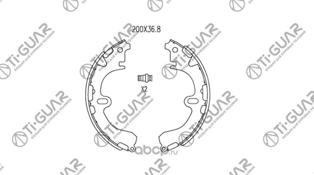 Тормозные колодки TG-D1051/FN2285* TiGUAR (TI-Guar). Артикул TGD1051