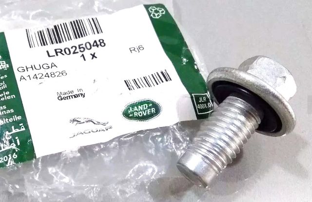 Сливная пробка масляного поддона двигателя Land Rover. Артикул LR025048