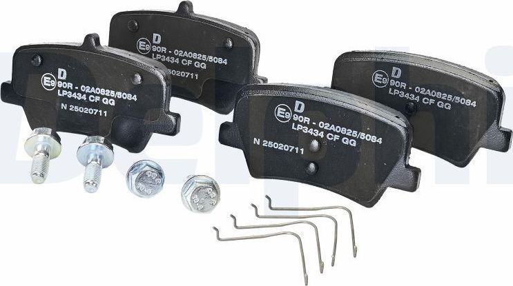 Тормозные колодки Delphi (Low-Metallic). Артикул LP3434