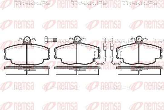 Тормозные колодки Remsa передние для Renault Megane I 1996-2003. Артикул 0141.02