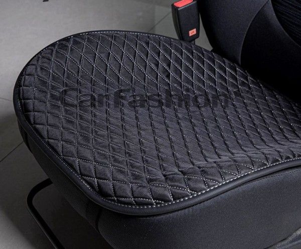 Накидки универсальные CarFashion Palermo Mini на передние сидения авто, цвет Черный/Темно серый/Черный. Артикул 23042