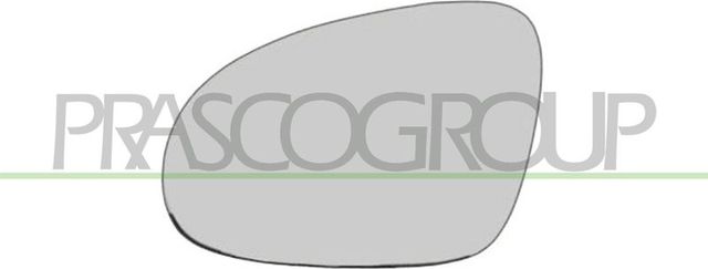 Зеркальное стекло бокового зеркала Prasco правое для Skoda Superb I 2001-2008. Артикул VG0367503